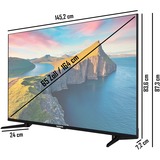 Telefunken QU65K800, TV QLED Noir