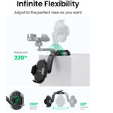 UGREEN 20473 support Support passif Mobile/smartphone Noir Noir, Mobile/smartphone, Support passif, Voiture, Noir