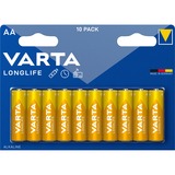 Varta BV-LL 10 AA Batterie à usage unique Alcaline Batterie à usage unique, AA, Alcaline, 1,5 V, 10 pièce(s), Bleu, Jaune