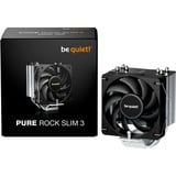 be quiet! Pure Rock Slim 3 | Ventirad compact mono tour, socket Intel et AMD, Refroidisseur CPU socket Intel et AMD, Refroidisseur d'air, 10 cm, 1700 tr/min, 60,3 m³/h, Argent