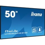 iiyama LH5060UHS-B1AG, Affichage public Noir (Mat)