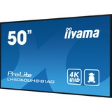 iiyama LH5060UHS-B1AG, Affichage public Noir (Mat)