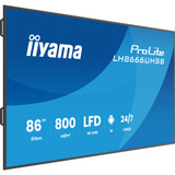 iiyama LH8666UHSB-B1AG, Affichage public Noir (Mat)