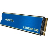ADATA LEGEND 700 512 Go M.2 PCI Express 3.0 NVMe 3D NAND SSD Bleu/Or, 512 Go, M.2, 2000 Mo/s