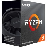 AMD Ryzen 3 4100, 3.8 GHz (4.0 GHz Turbo Boost) socket AM4, Processeur Unlocked, Wraith Stealth, Boxed