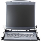 ATEN KL1516Ai commutateur écran, clavier et souris Grille de montage Noir, Switch KVM 1600 x 1200 pixels, Ethernet/LAN, Grille de montage, 34 W, 1U, Noir