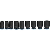 Bosch Set d'embouts à douille d'impact PRO 1/4", 9 pièces, Clés mixtes à cliquet Noir