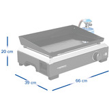 Campingaz Plancha Othello 1 CV plaque de grill gaz Noir/en acier inoxydable