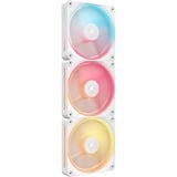 Corsair iCUE LINK LX120-R RGB Reverse Fans Starter Kit, Ventilateur de boîtier Blanc, 3 pièces, 4 broches PWM