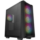 DeepCool CC560 MESH V2 boîtier midi tower Noir | 2x USB-A | RGB | Verre Trempé