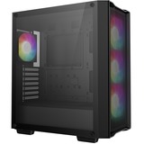 DeepCool CC560 MESH V2 boîtier midi tower Noir | 2x USB-A | RGB | Verre Trempé