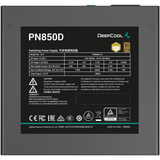 DeepCool PN850D alimentation 850 watt Noir, 1x 12V-2x6, 3x PCIe