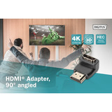 Digitus Connecteur HDMI-A > Prise HDMI-A 4K, Adaptateur Noir