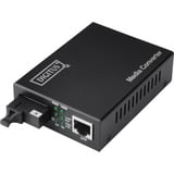 Digitus Convertisseur de média Gigabit bidirectionnel, RJ45 / SC, Media Converter Noir