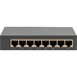 Digitus Gigabit 8 ports, Switch Noir
