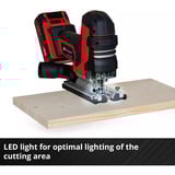 EINHELL Scie sauteuse sans fil professionnelle TP-JST 18/135 Li BL - Solo, 18 Volt Rouge/Noir