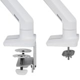 Ergotron Bras de moniteur HX pour fixation sur bureau avec pivot HD, Support de moniteur Blanc