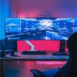 Ergotron Bras de moniteur HX pour fixation sur bureau avec pivot HD, Support de moniteur Blanc