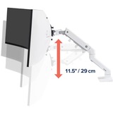 Ergotron Bras porte-moniteur de bureau HX avec HD Pivot, Support de moniteur Blanc, Pince, 19,1 kg, 124,5 cm (49"), 100 x 100 mm, Réglage de la hauteur, Blanc