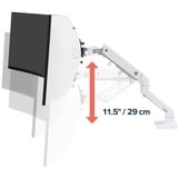 Ergotron Bras porte-moniteur de bureau HX avec HD Pivot, Support de moniteur Blanc, Pince, 19,1 kg, 124,5 cm (49"), 100 x 100 mm, Réglage de la hauteur, Blanc