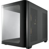 FSP S380-BA Micro Tower Noir boîtier midi tower Noir | 2x USB-A | 1x USB-C | RGB | Window