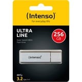 Intenso Ultra Line lecteur USB flash 256 Go USB Type-A 3.2 Gen 1 (3.1 Gen 1) Argent, Clé USB Argent, 256 Go, USB Type-A, 3.2 Gen 1 (3.1 Gen 1), 70 Mo/s, Casquette, Argent