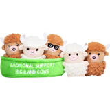 Just Play Vaches Highland de soutien émotionnel, Peluche 