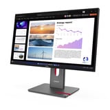 Lenovo ThinkVision P24Q-40 23.8" Moniteur Noir, 1x DisplayPort, 1x HDMI, 1x USB-C, 3x USB-A, 60,5 cm (23.8"), 2560 x 1440 pixels, Quad HD, LCD, 6 ms, Noir