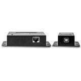 Lindy 42681 prolongateur réseau Émetteur et récepteur réseau Noir, Rallonge USB Noir, Émetteur et récepteur réseau, 50 m, 480 Mbit/s, Cat5, Cat5e, Cat6, NS1021, Bronze phosphoreux