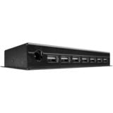 Lindy Hub métallique USB 2.0 7 ports, Hub USB Noir