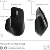 Logitech MX Master 3S pour Mac, Souris Graphite, 200 à 8000 ppp, Bluetooth Low Energy