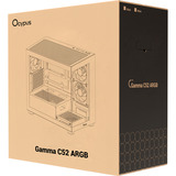 Ocypus Gamma C50 ARGB boîtier mini tower Noir | 3x USB-A | RGB | Window