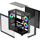 Ocypus  boîtier mini tower Noir | 3x USB-A | RGB | Window