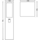 Philips Hue Hue White & Color Ambiance Lampadaire de chemin Impress, Lumière LED Noir
