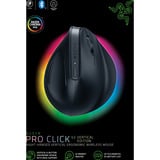 Razer Pro Click V2 Vertical, Souris gaming Noir, Jusqu'à 30 000 Dpi, USB-C / Bluetooth / 2,4 GHz