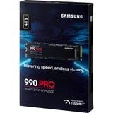Samsung 990 PRO 4 To SSD MZ-V9P4T0BW, PCIe Gen 4.0 x4, NVMe 2.0
