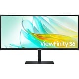 Samsung S65UC écran plat de PC 86,4 cm (34") 3440 x 1440 pixels UltraWide Quad HD LCD Noir Moniteur incurvé Noir, 1x DisplayPort, 1x HDMI, 1x USB-C, 3x USB-A, 1x RJ-45, 86,4 cm (34"), 3440 x 1440 pixels, UltraWide Quad HD, LCD, 5 ms, Noir