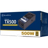 SilverStone SST-TX500-G alimentation  500 watt Noir, 2x PCIe, 500 W, 90 - 264 V, 47 - 63 Hz, Actif, 100 W, 499,2 W