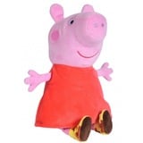 Simba Peppa Pig avec son, Peluche Rose/Rouge