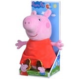 Simba Peppa Pig avec son, Peluche Rose/Rouge