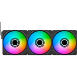 Thermaltake CT140 EX INFINITY ventilateurs de boîtier RGB  Noir, 3 pièces, 140 x 140 x 28 mm, PWM