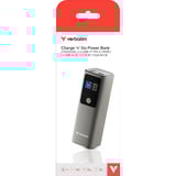Verbatim 32269 banque d'alimentation électrique Lithium-Ion (Li-Ion) 27000 mAh Gris, Powerbank Gris, 27000 mAh, Lithium-Ion (Li-Ion), Power Delivery 3.1, Quick Charge 3.0, 3,7 V, 183 W, Gris