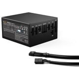 be quiet! Straight Power 12 Platinum alimentation modulaire 1000 watt Noir, 1x 12V-2x6, 4x PCIe, 80 Plus Platinium, 1000 W, 100 - 240 V, 1070 W, 50/60 Hz, 13/6.5 A, 150 W