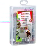 fischer Profi-Box DuoPower / DuoTec + vis, Cheville Gris clair/Rouge