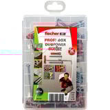 fischer Profi-Box DuoPower / DuoTec + vis, Cheville Gris clair/Rouge