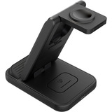 goobay Chargeur sans fil 3 en 1, 15 W Noir