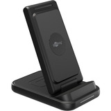 goobay Chargeur sans fil 3 en 1, 15 W Noir