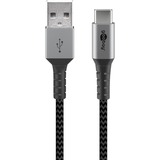 goobay USB-A 2.0 > 4 x sériel RS-232, Câble Gris/Argent, 1 mètre