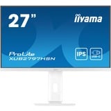 iiyama ProLite XUB2797HSN-W2 écran plat de PC 68,6 cm (27") 1920 x 1080 pixels Full HD LED Blanc Moniteur  Blanc (mat), 68,6 cm (27"), 1920 x 1080 pixels, Full HD, LED, 1 ms, Blanc