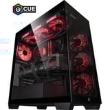 ALTERNATE Custom PC Series • iCUE Red Elements Gaming-PC, PC gaming Noir/transparent